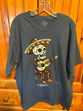 Yacht Club Skull Mariachi Graphic Tee - Navy